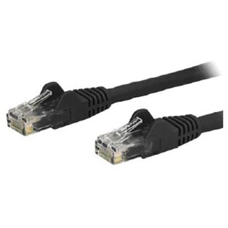 Ezgeneration 9 ft. Black CAT6 Cable with Snagless RJ45 Connectors EZ737567